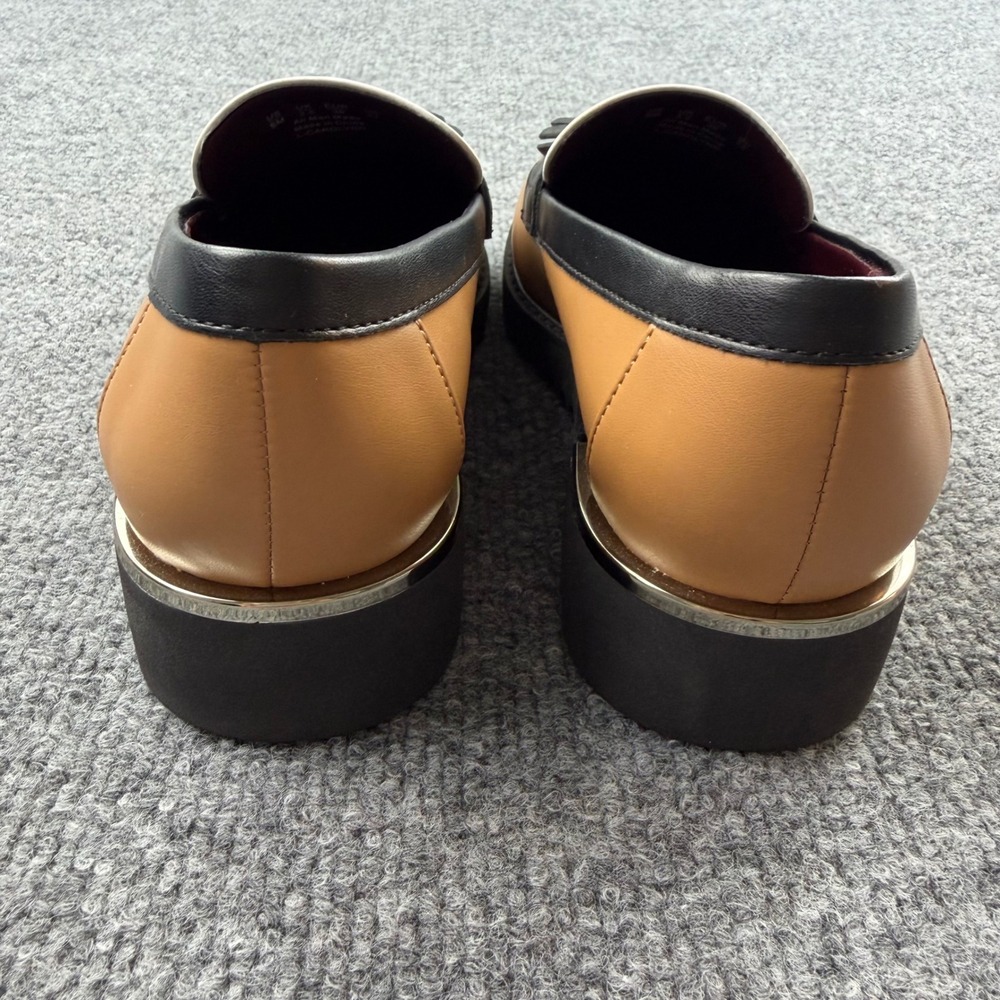 Franco Sarto Carolynn Tassel Loafers Womens 6M Tri-Color Block Platform Lug Sole - Picture 4 of 10